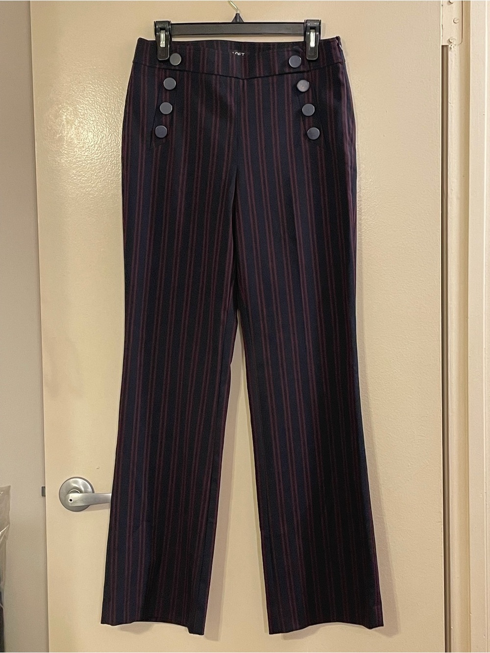 LOFT Marisa Sailor Striped Trousers - Picture 6 of 10